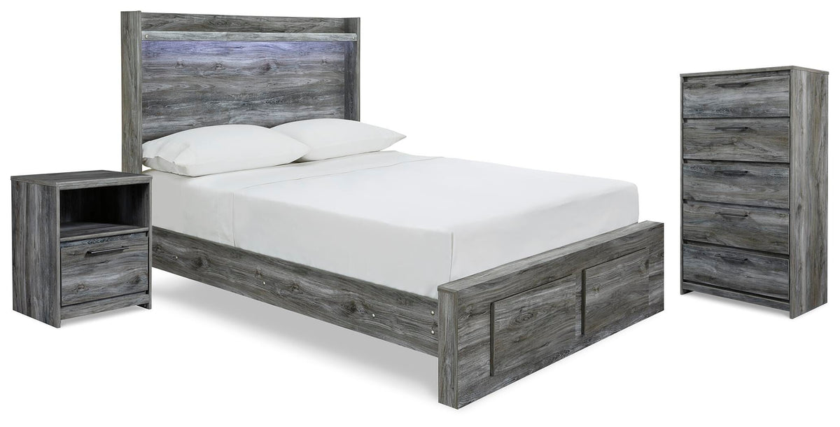 Baystorm Full Storage Bed, Chest and Nightstand (1)