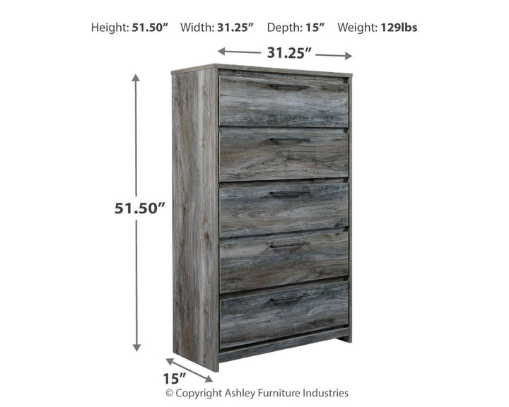 Baystorm Chest of Drawers - Gray (6)