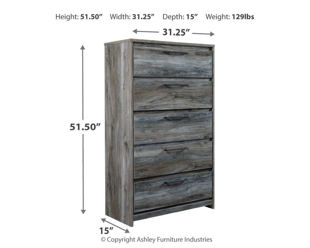 Baystorm Chest of Drawers - Gray (6)