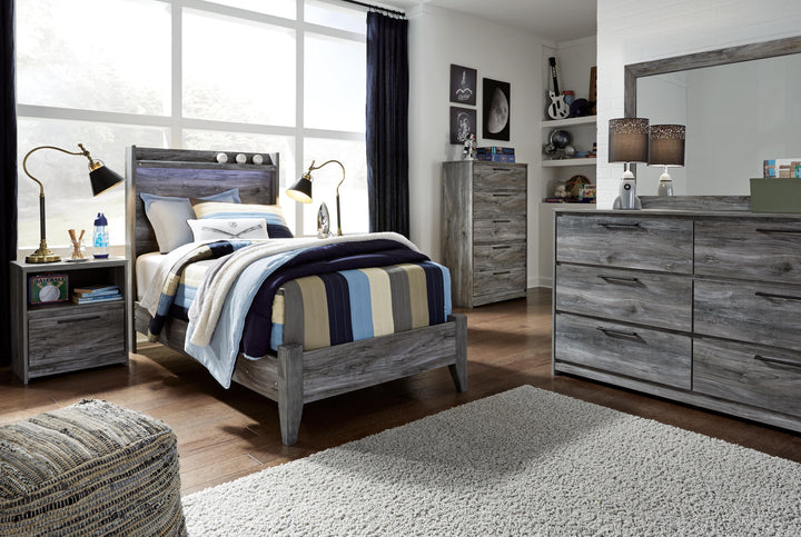 Baystorm Twin Panel Bed - Gray (6)