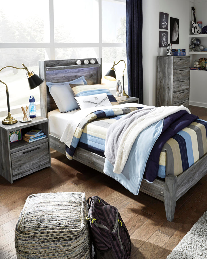 Baystorm Twin Panel Bed - Gray (8)