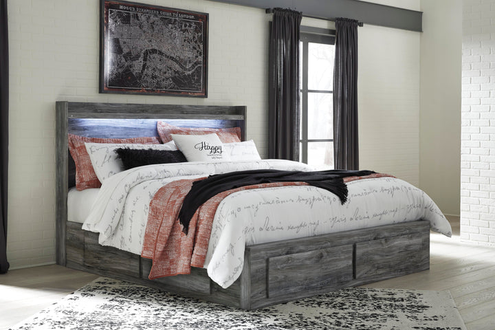 Baystorm King Storage Bed, Dresser and 2 Nightstands - Gray (11)