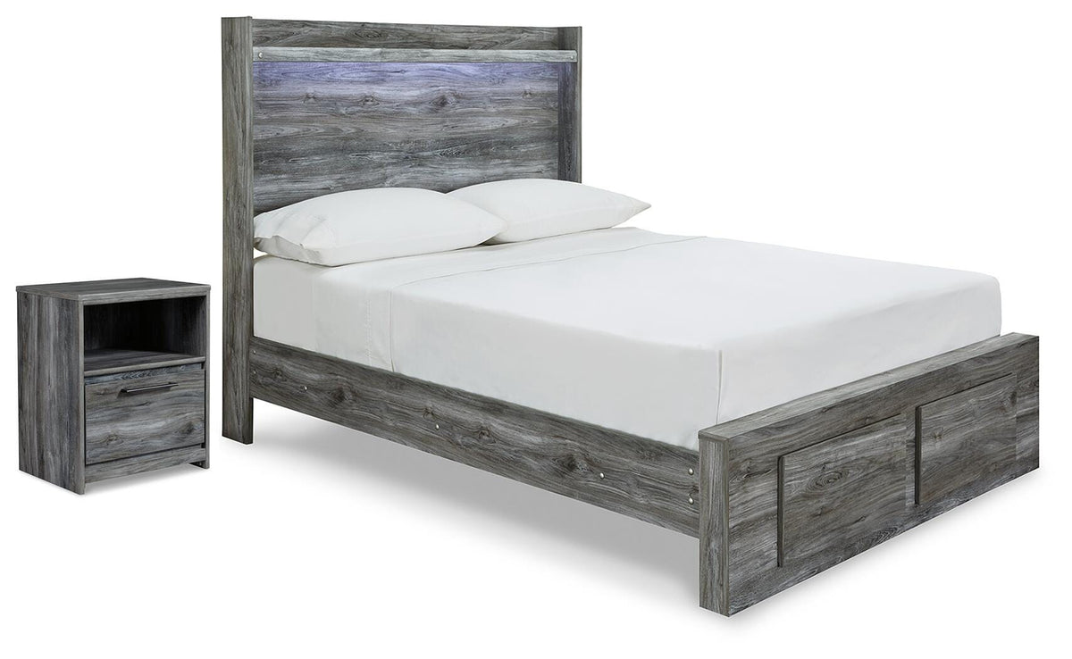 Baystorm Full Panel Storage Bed and Nightstand (1)