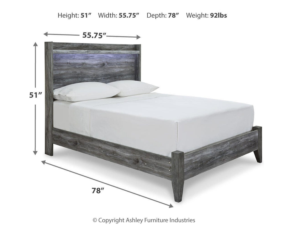 Baystorm Full Panel Bed - Gray (4)