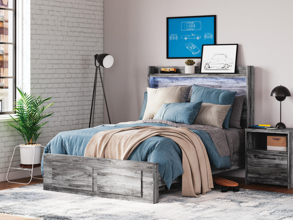 Baystorm Full Panel Storage Bed and Nightstand (9)