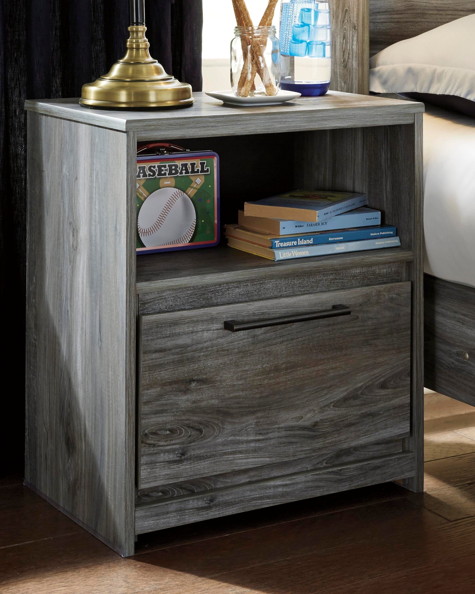 Baystorm Nightstand - Gray (2)