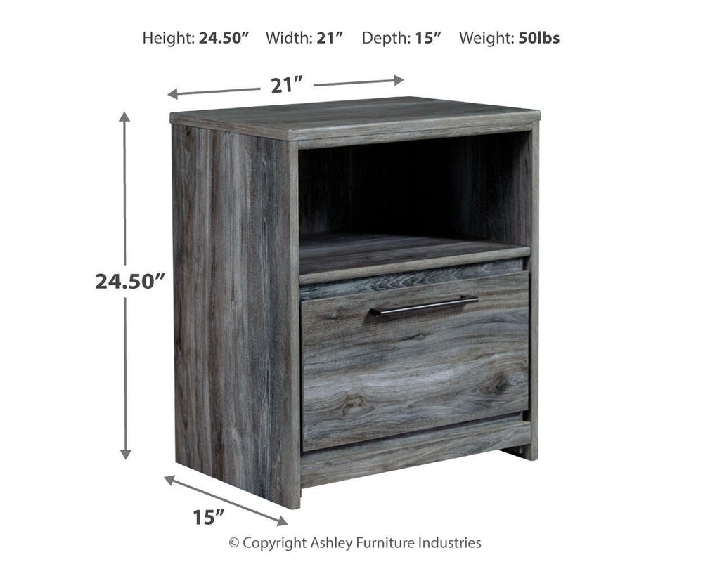 Baystorm Nightstand - Gray (4)