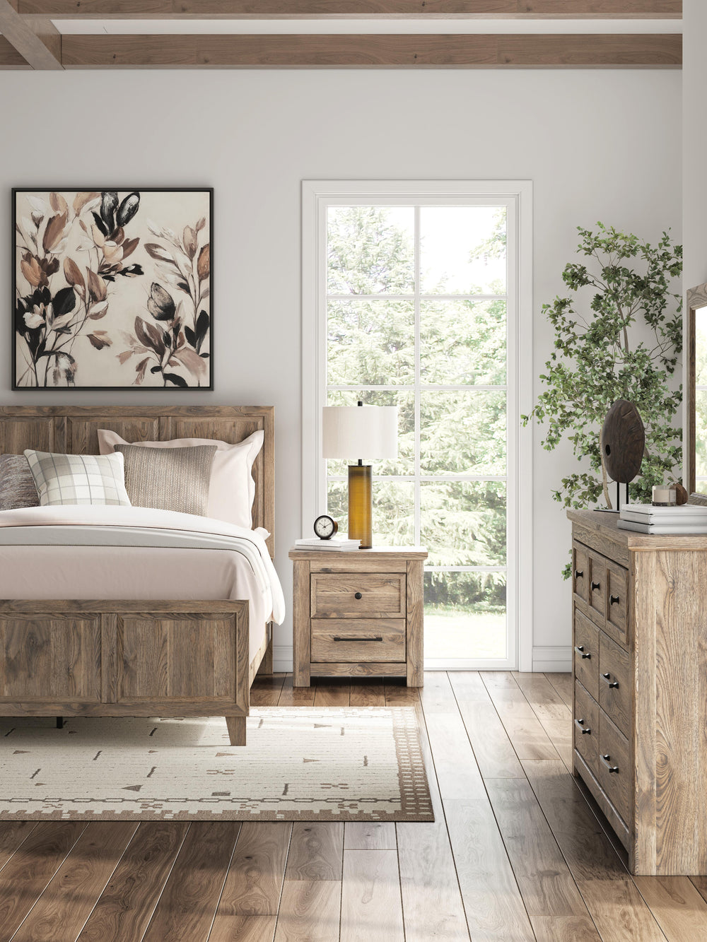 Rusticott Nightstand - Light Brown (10)