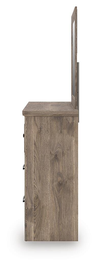 Rusticott Dresser and Mirror - Light Brown (7)