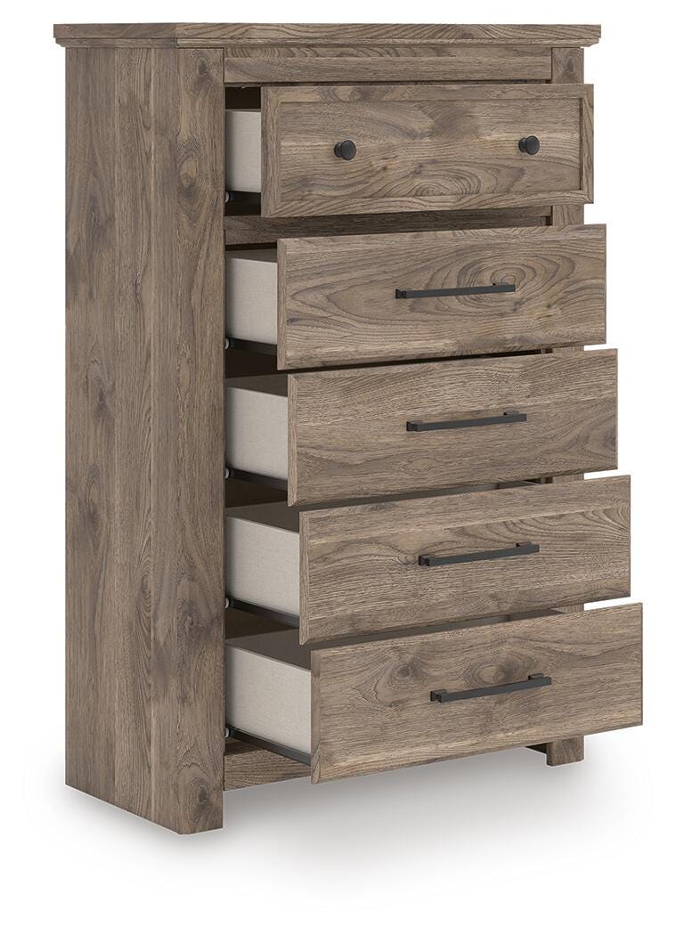 Rusticott Chest of Drawers - Light Brown (2)