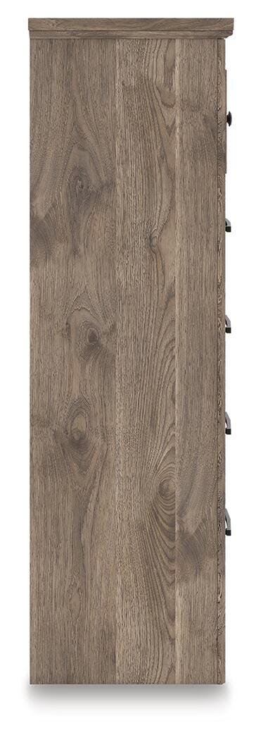 Rusticott Chest of Drawers - Light Brown (5)