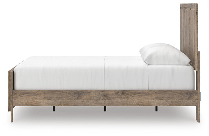 Rusticott Queen Panel Bed - Light Brown (7)
