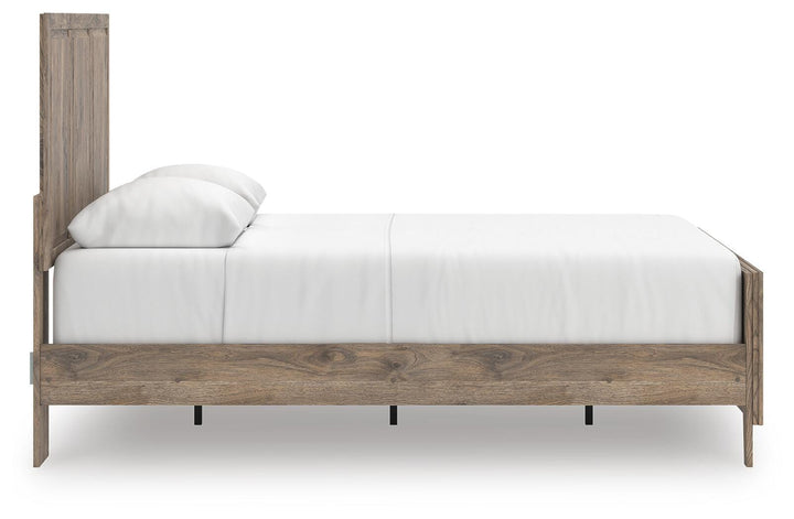 Rusticott Queen Panel Bed - Light Brown (5)