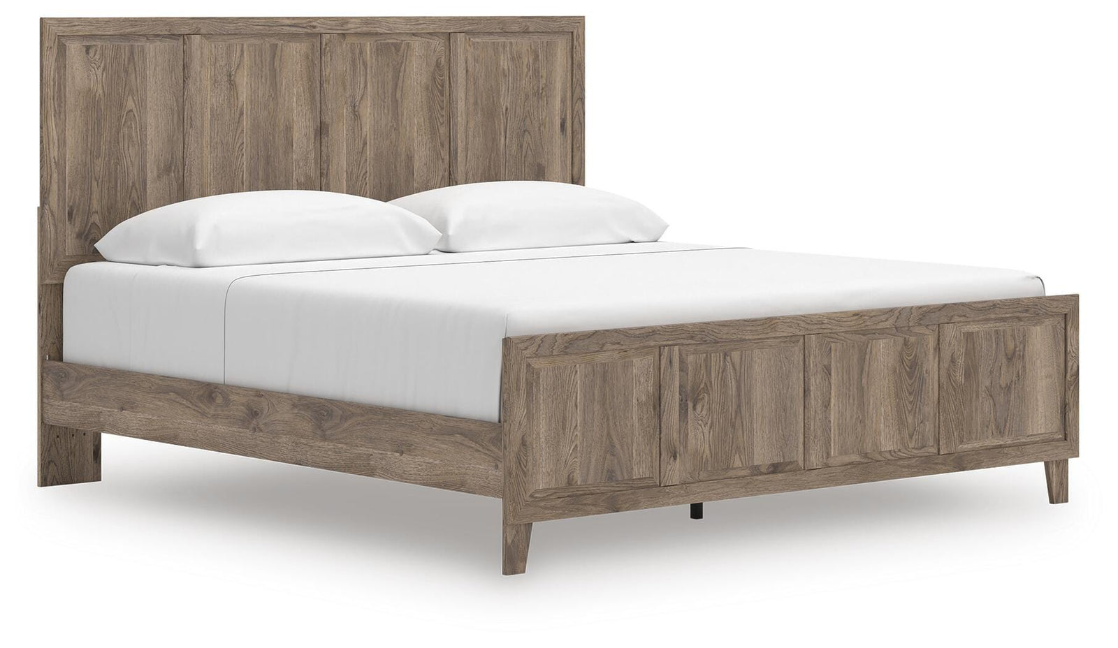 Rusticott King Panel Bed - Light Brown (1)
