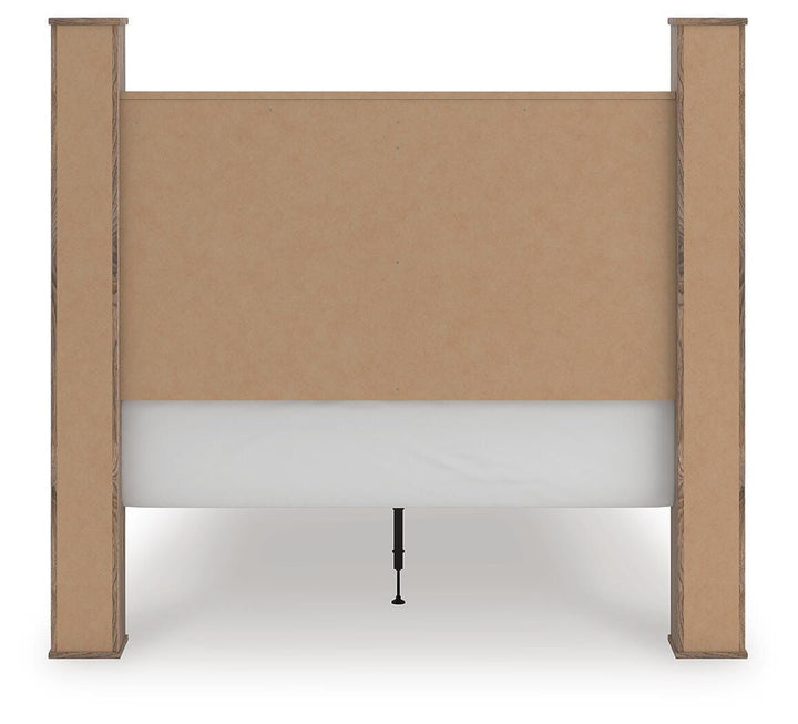 Rusticott Queen Poster Bed - Light Brown (6)