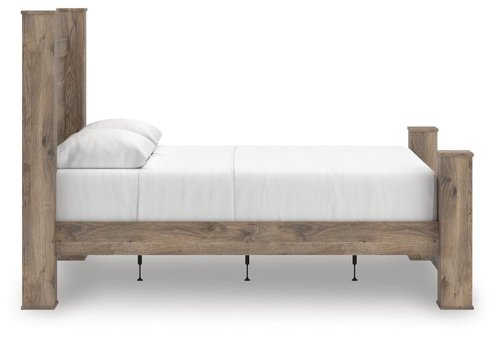Rusticott Queen Poster Bed - Light Brown (5)