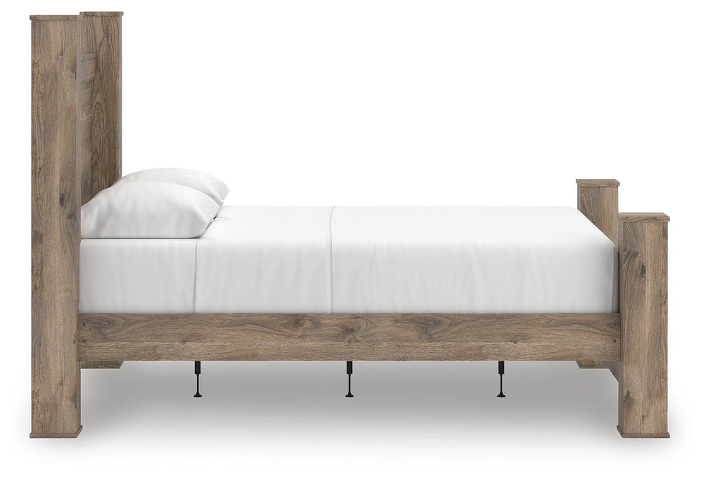Rusticott Queen Poster Bed - Light Brown (5)