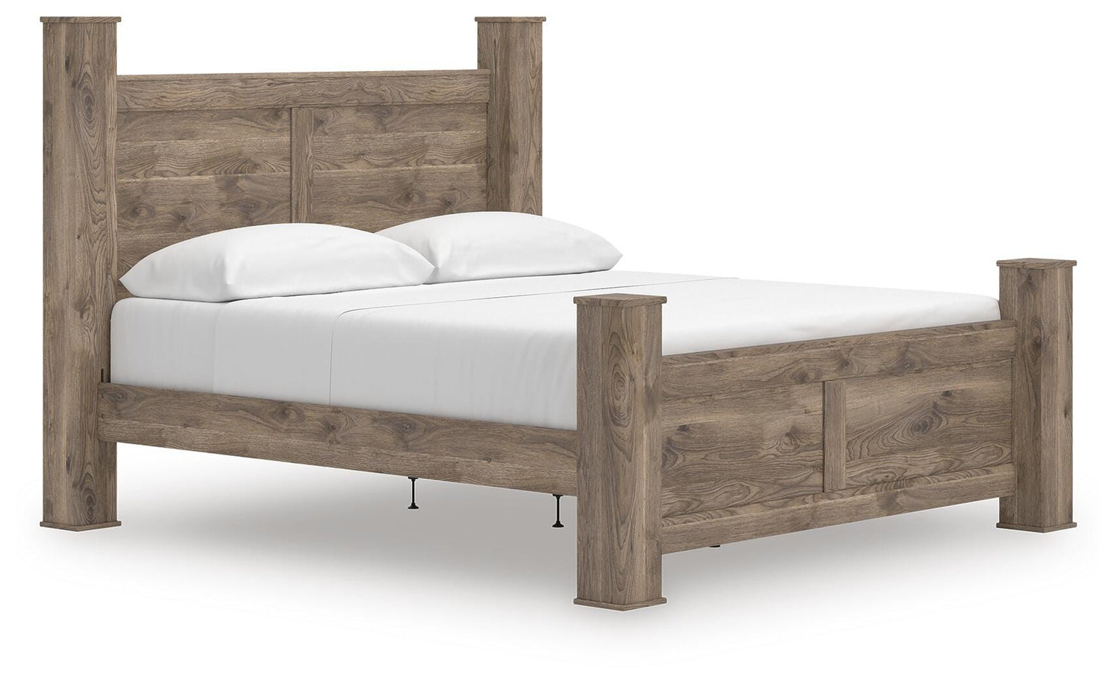 Rusticott King Poster Bed - Light Brown (1)