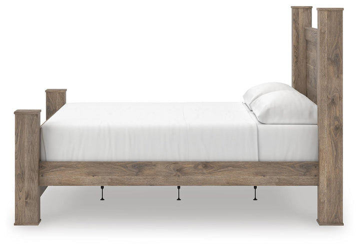 Rusticott King Poster Bed - Light Brown (7)