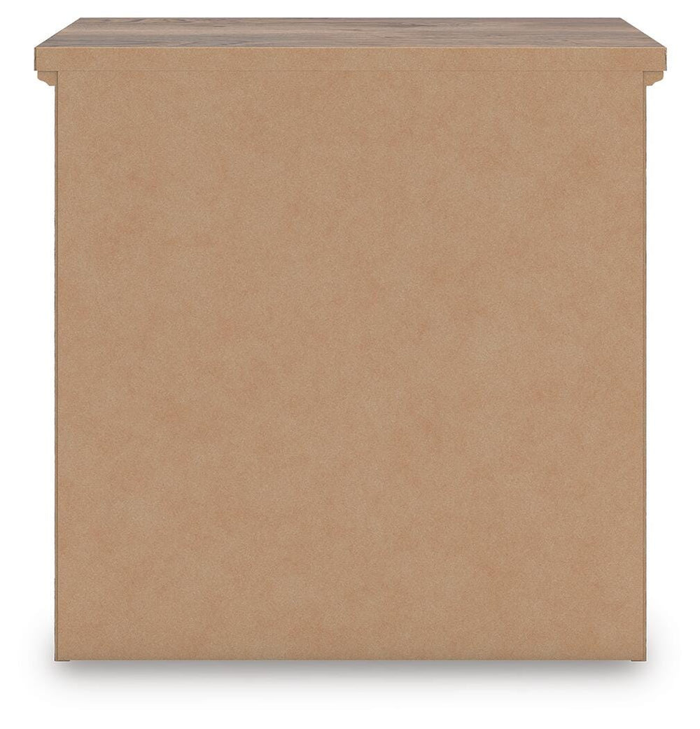 Rusticott Nightstand - Light Brown (7)