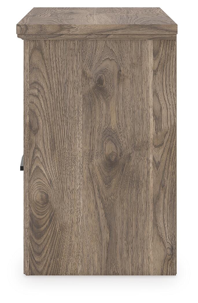 Rusticott Nightstand - Light Brown (8)
