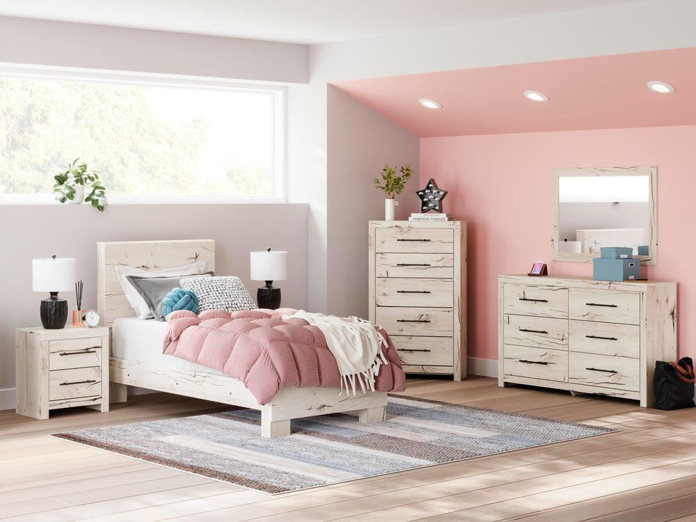Lawroy Twin Panel Bed - Beige (9)