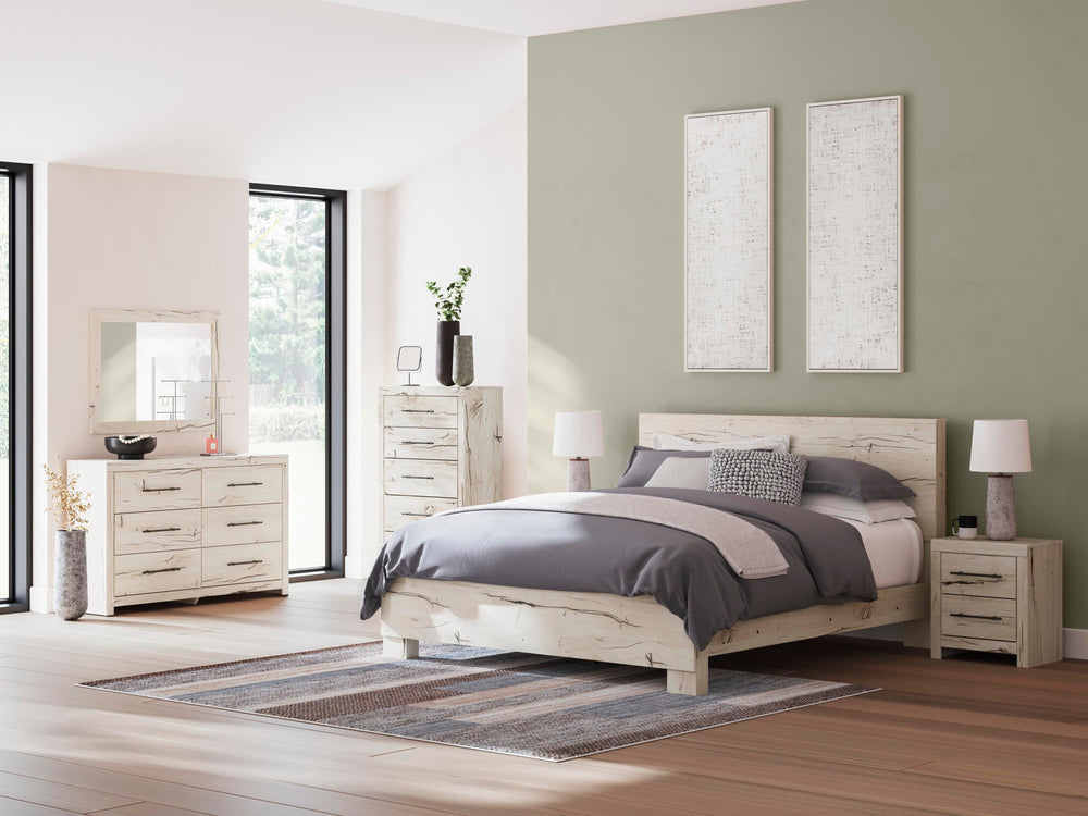 Lawroy King Panel Bed - Beige (9)