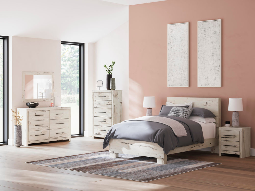 Lawroy Full Panel Bed - Beige (9)
