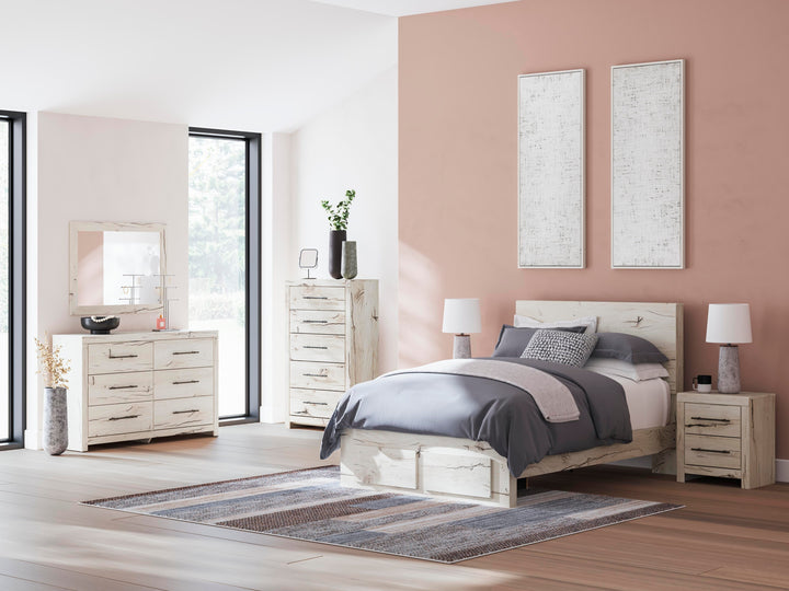 Lawroy Full Panel Storage Bed - Light Natural (10)