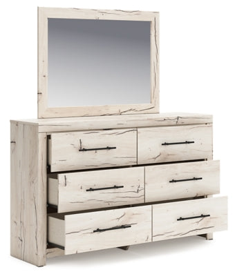 Lawroy Dresser and Mirror - Beige