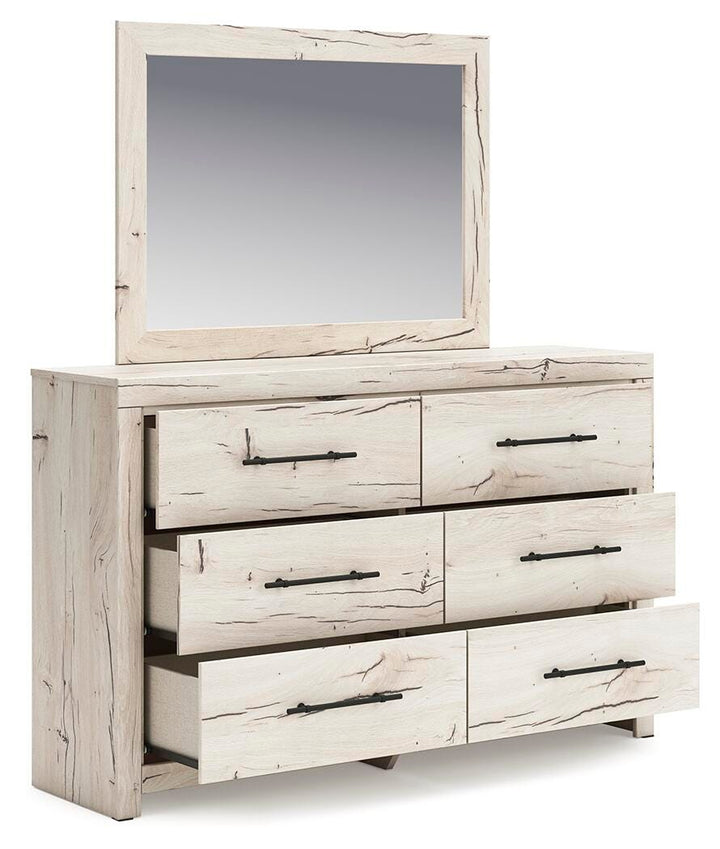 Lawroy Dresser and Mirror - Beige (3)