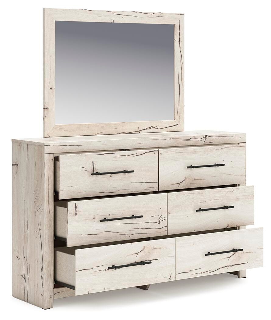 Lawroy Dresser and Mirror - Beige (3)