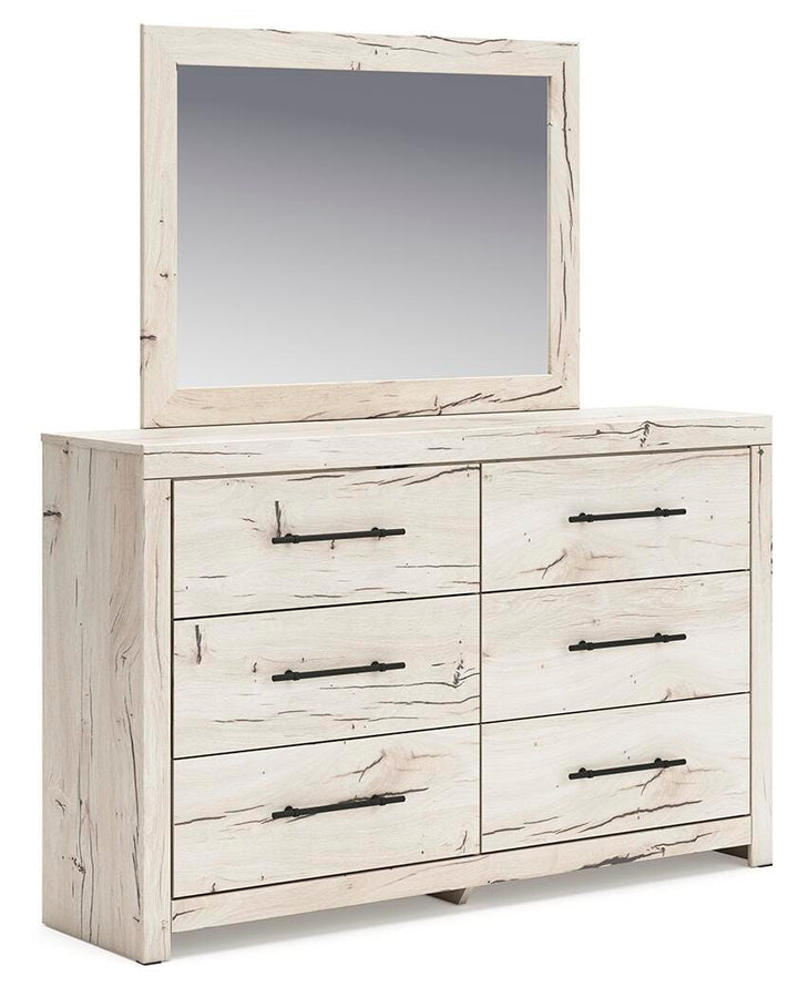 Lawroy Dresser and Mirror - Beige (1)