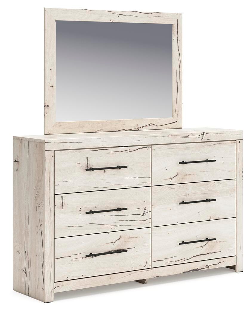 Lawroy Dresser and Mirror - Beige (1)