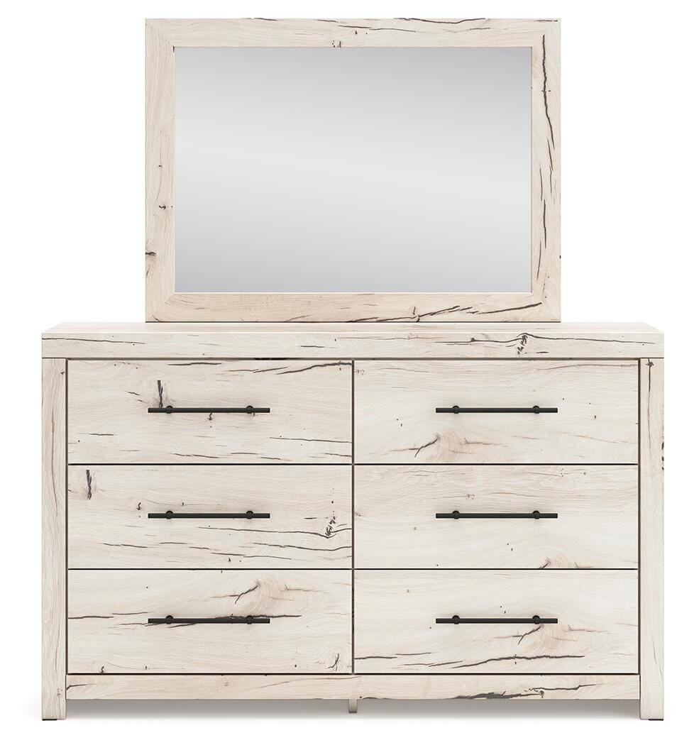 Lawroy Dresser and Mirror - Beige (4)