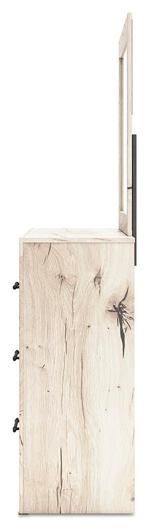 Lawroy Dresser and Mirror - Beige (6)