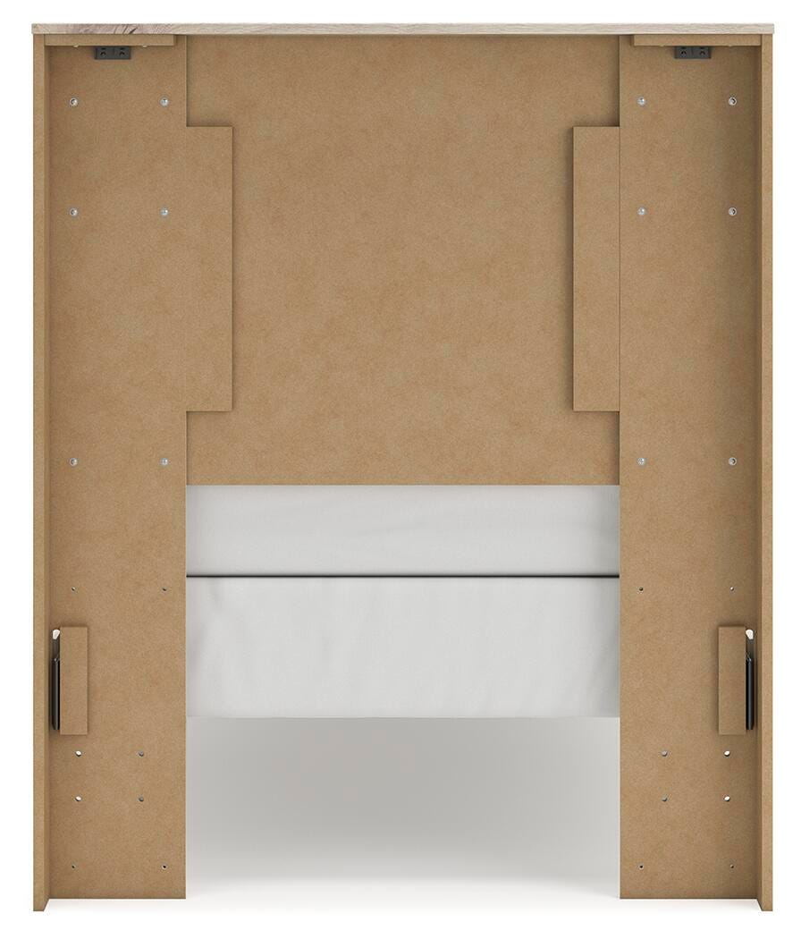 Lawroy Twin Panel Bed - Beige (7)
