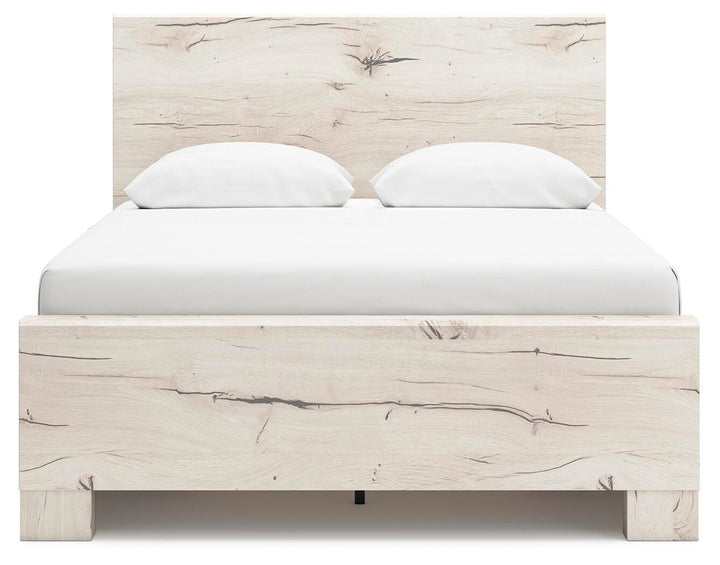 Lawroy Full Panel Bed with Storage - Light Natural (6)