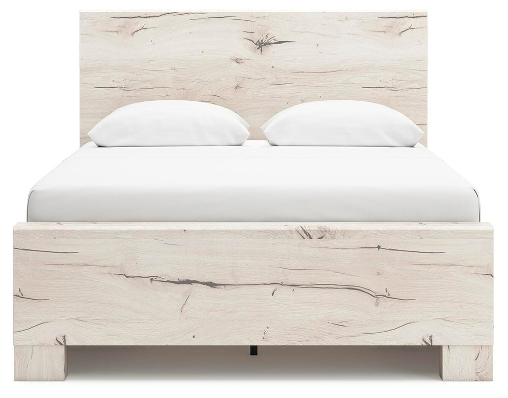 Lawroy Full Panel Bed with Storage - Light Natural (6)