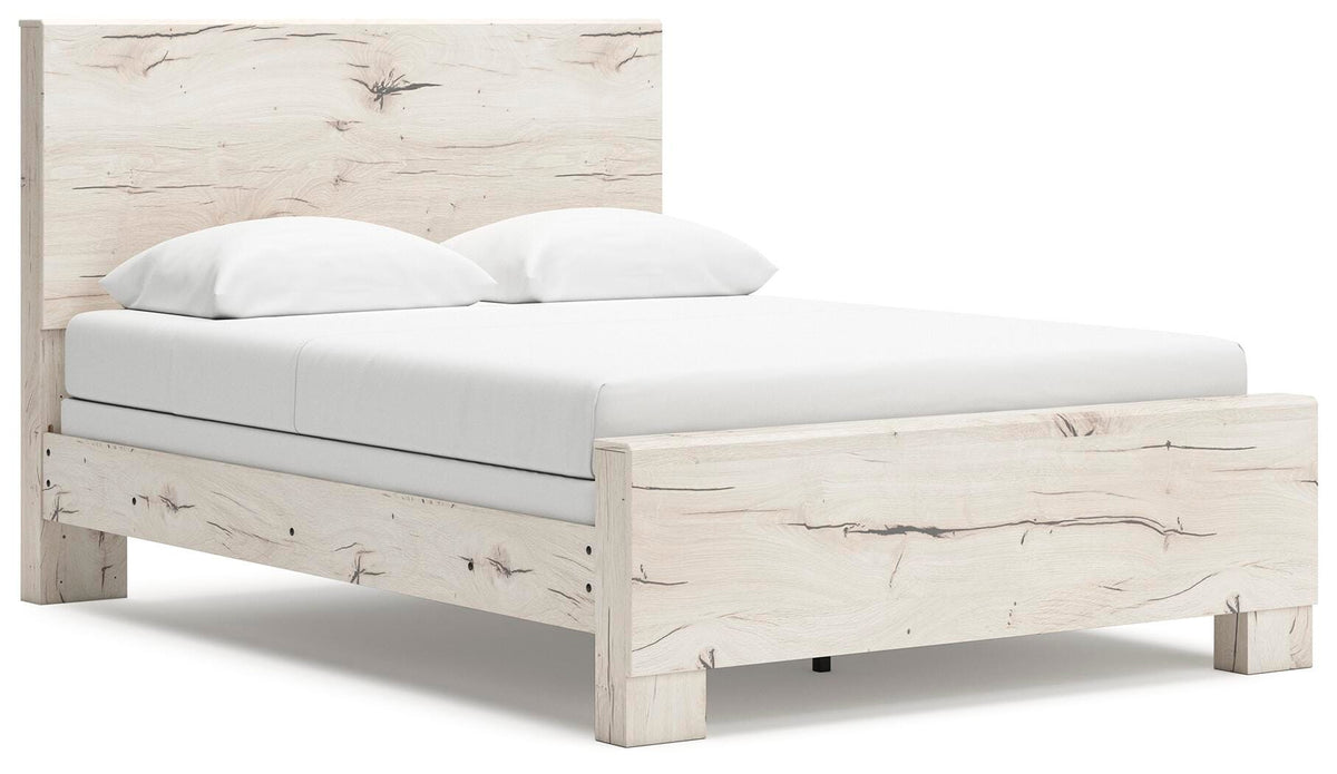 Lawroy Queen Panel Bed - Beige (2)
