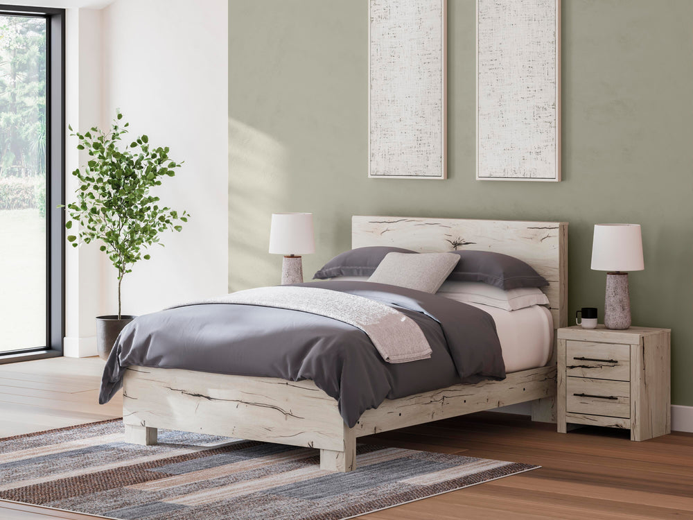 Lawroy Queen Panel Bed - Beige (9)