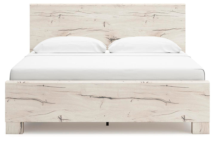 Lawroy King Panel Bed with Storage - Light Natural (5)