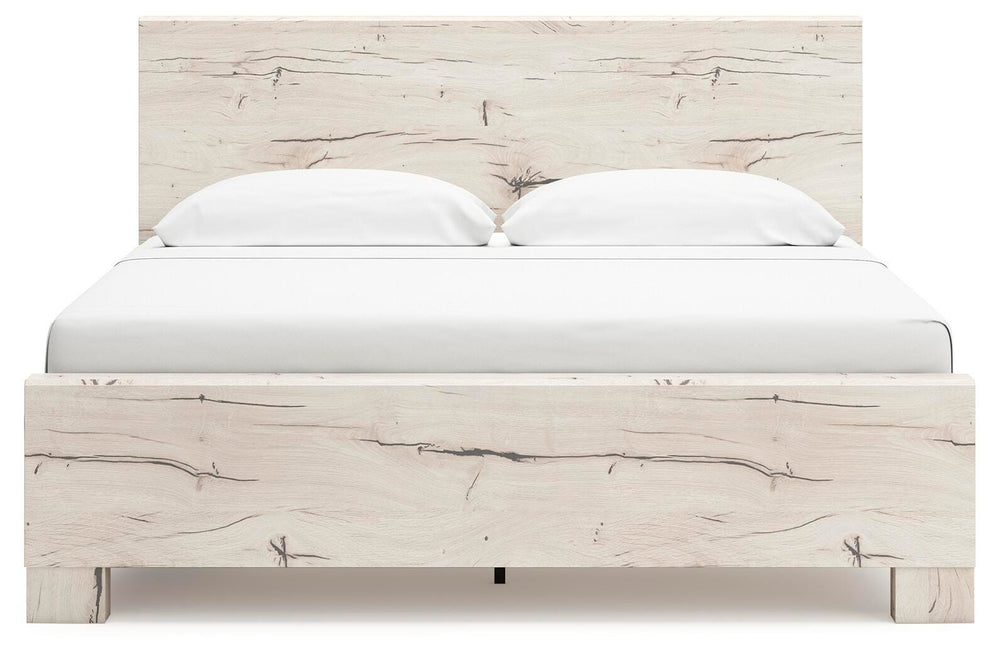 Lawroy King Panel Bed with Storage - Light Natural (5)