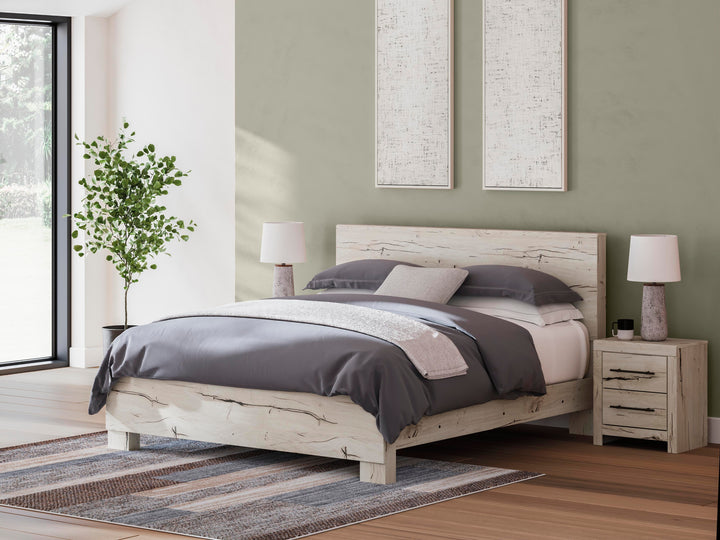 Lawroy King Panel Bed - Beige (1)