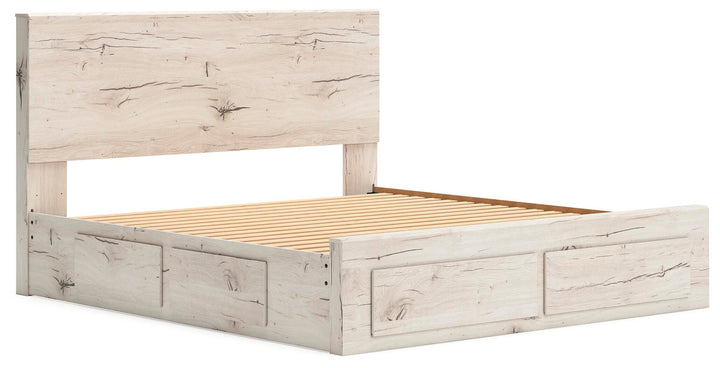 Lawroy King Panel Storage Bed - Light Natural (9)