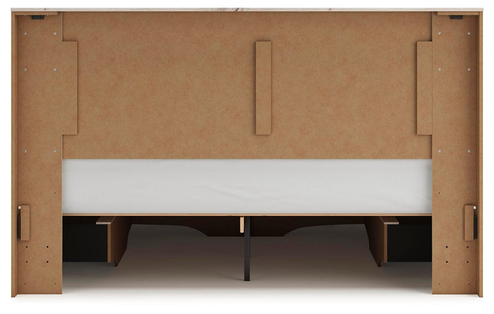 Lawroy King Panel Storage Bed - Light Natural (8)