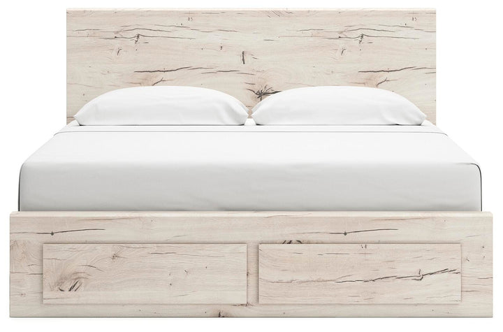 Lawroy King Panel Storage Bed - Light Natural (5)