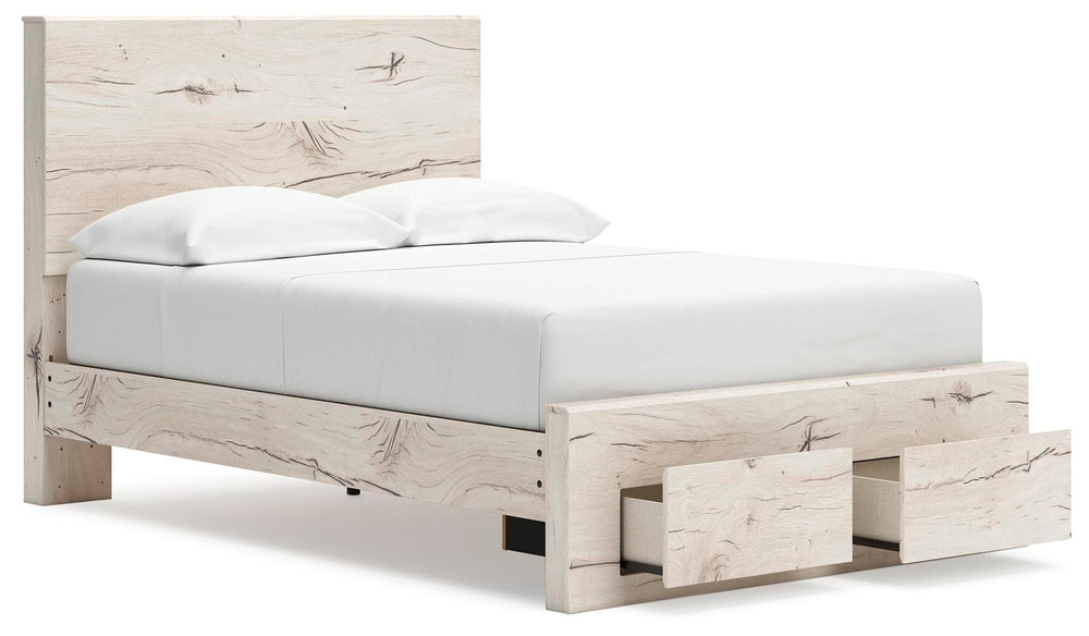 Lawroy Full Panel Storage Bed - Light Natural (3)