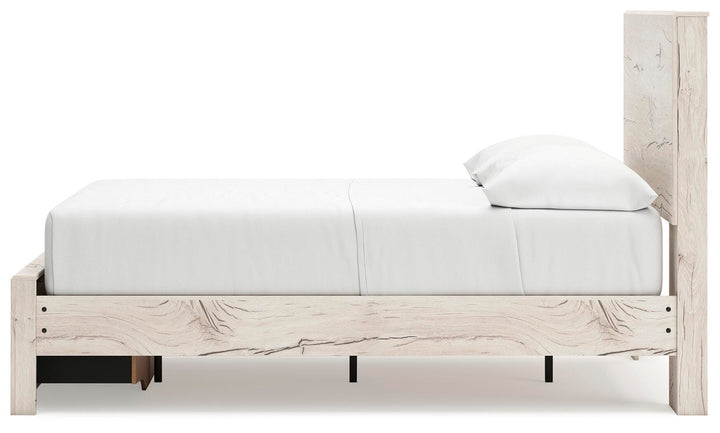 Lawroy Full Panel Storage Bed - Light Natural (7)