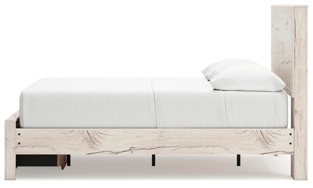 Lawroy Full Panel Storage Bed - Light Natural (7)